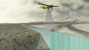 The Snow4Flow team will use microwave and long-wavelength radar sounders mounted to low-flying aircraft to measure snow accumulation and glacial ice thickness.